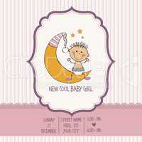 baby girl shower card