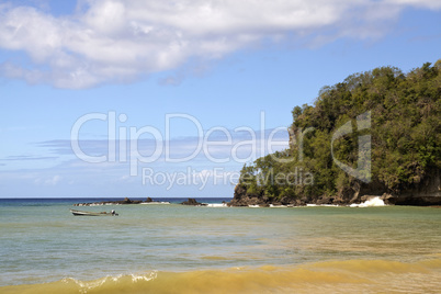 tropical beach in Carribean