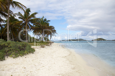 tropical beach in Carribean