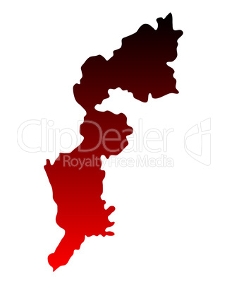 Karte des Burgenlandes Karte des Burgenlandes