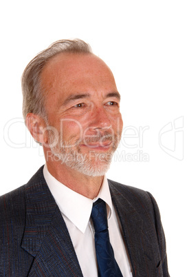Portrait of middle age man in suit smiling.