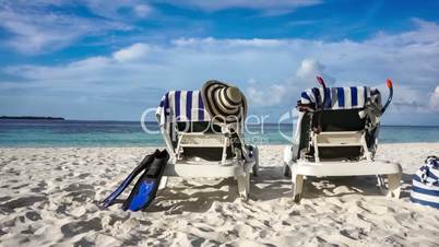 Tropical Maldives beach - Vacation Concept