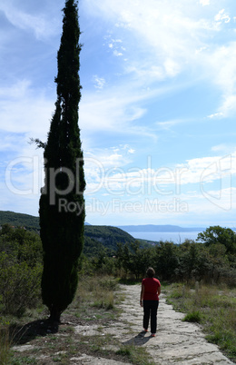 Wandern an der Schlucht zwischen Labin und Rabac