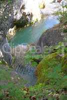 Wasserfall in der Schlucht zwischen Labin und Razac
