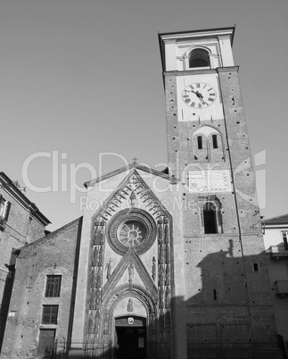 Black and white Duomo di Chivasso