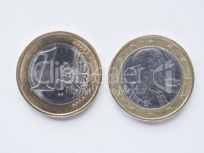 Austrian 1 Euro coin