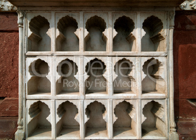 Architecture details inside The Red Fort
