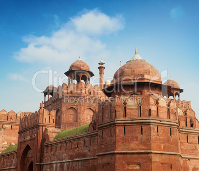 The Red Fort outside view
