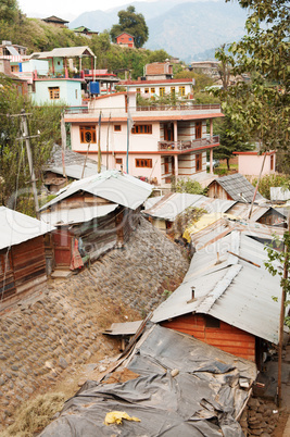 Old Manali town