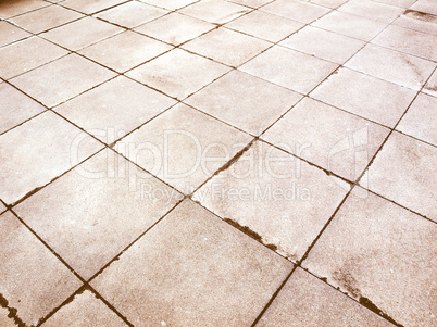 Retro looking Concrete pavement