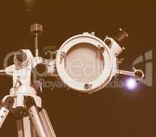 Retro looking Astronomical telescope