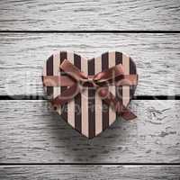 Heart shaped Valentines Day gift box