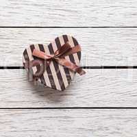 Heart shaped Valentines Day gift box