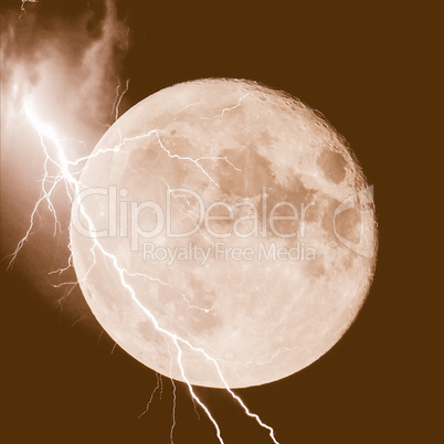 Lightning on the moon