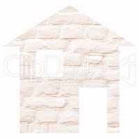 White brick house