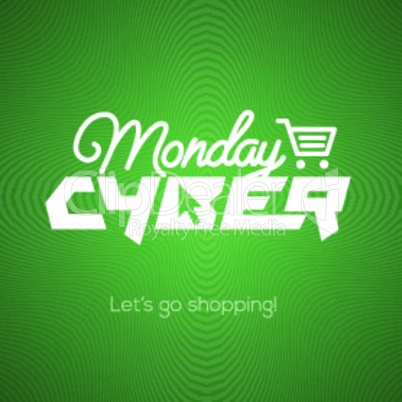 Cyber Monday, online shopping and marketing concept, vector illustration.