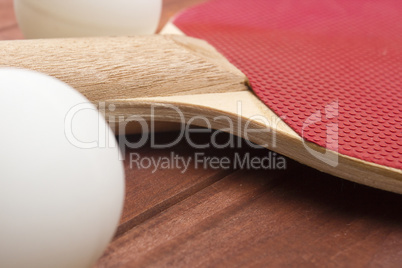 Red surface table tennis rackets