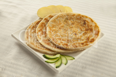 Potato puri paratha