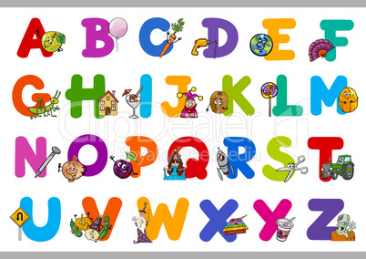 educational cartoon alphabet for kids