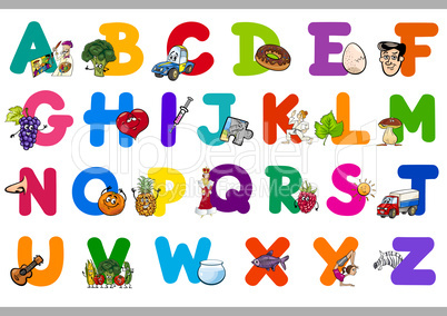 cartoon alphabet for children