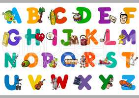 educational cartoon alphabet for kids