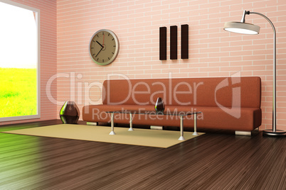 modern living room 3d