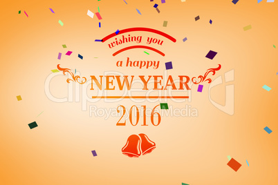 Composite image of new year graphic