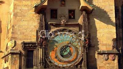 Ancient Astronomical Clock with Moving Figures