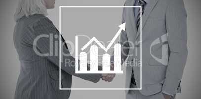 Composite image of business people shaking hands