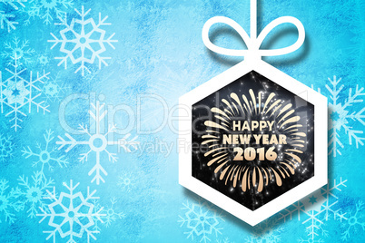 Composite image of new year graphic