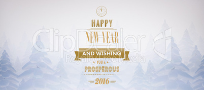 Composite image of new year graphic