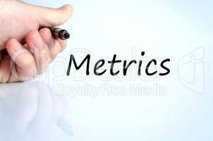 Metrics text concept