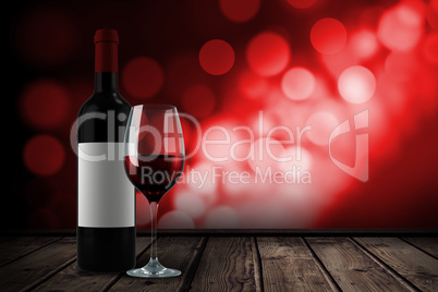 Composite image of red wine