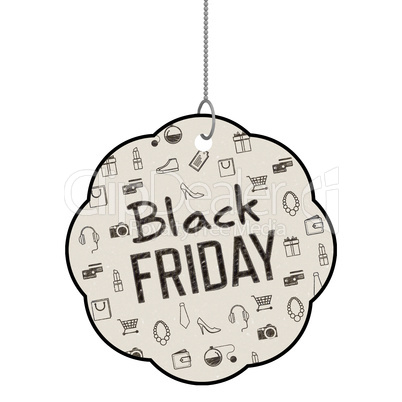 Composite image of black friday advert