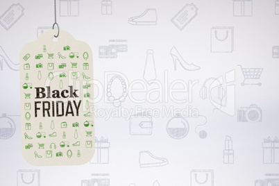 Composite image of black friday advert