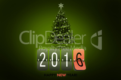 Composite image of new year graphic