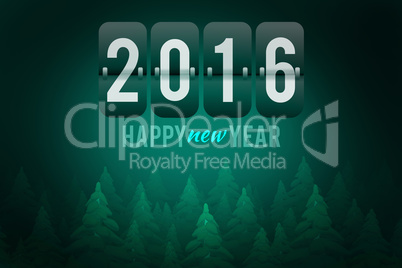 Composite image of new year graphic