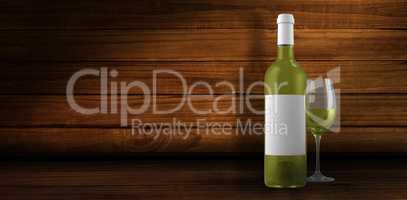 Composite image of white wine