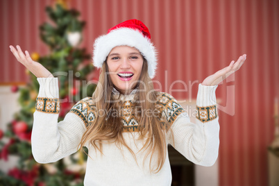 Composite image of smiling hipster looking at camera