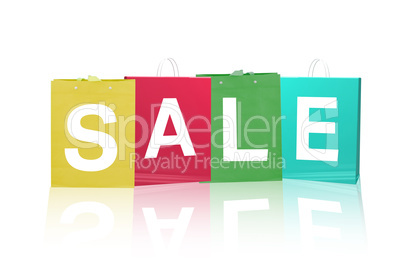 A collection of sale bags