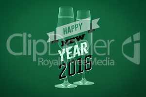 Composite image of new year graphic