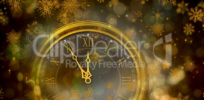 Composite image of large clock