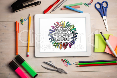 Composite image of new year graphic