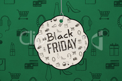 Composite image of black friday advert