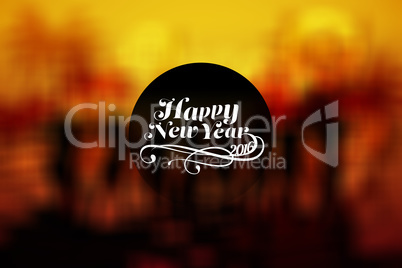 Composite image of new year graphic