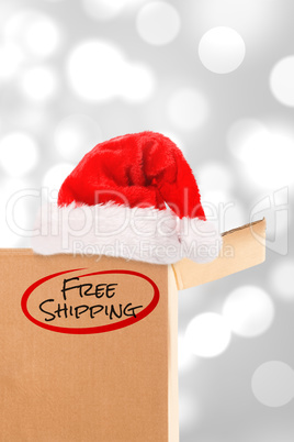 Composite image of free shipping