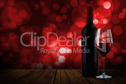 Composite image of red wine