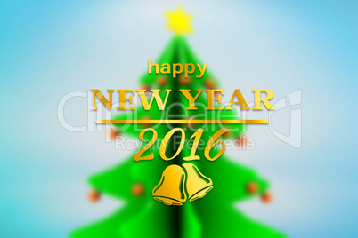 Composite image of happy new year message