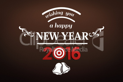 Composite image of new year graphic