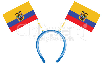 Headdress with flags Ecuador